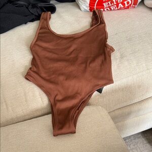 Zara Brown Women's One Piece Swimsuit